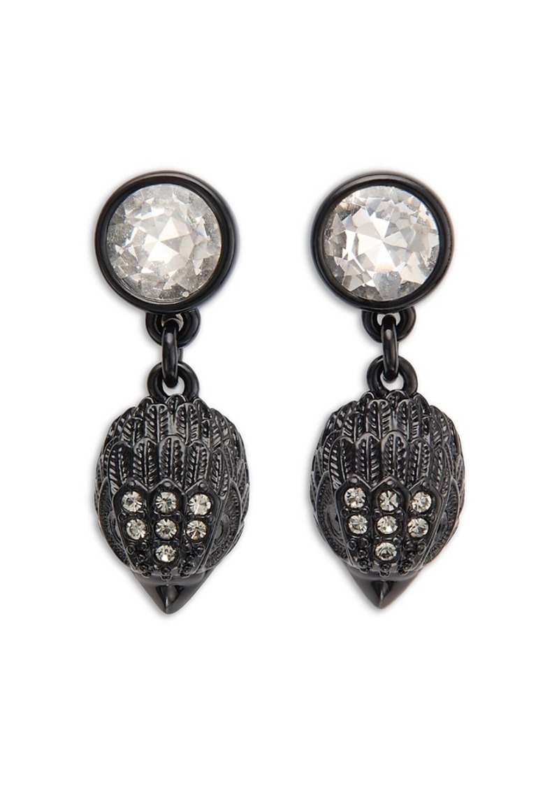 Kurt Geiger London Signature Eagle Stone Drop Earrings