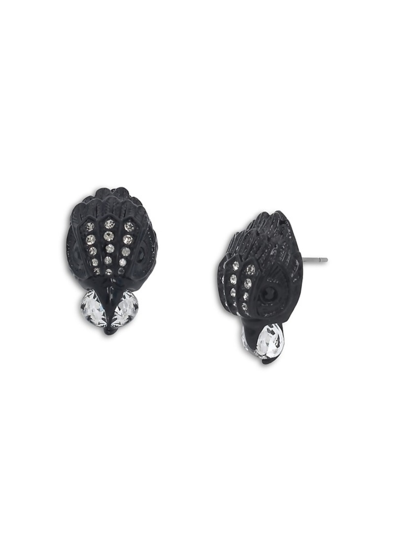 Kurt Geiger London Signature Eagle Stone Stud Earrings