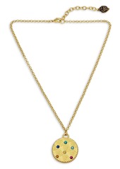 Kurt Geiger London Signature Southbank Coin Pendant Necklace, 16