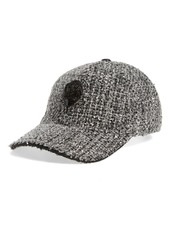 Kurt Geiger London Tweed Baseball Cap in Black/White at Nordstrom Rack