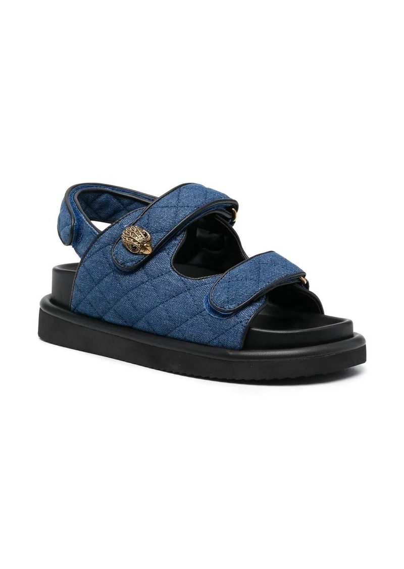 Kurt Geiger Orson quilted denim sandals | Shoes