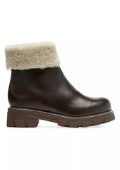 La Canadienne Abba 38MM Leather & Shearling Lug-Sole Boots