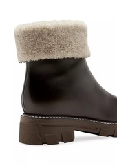 La Canadienne Abba 38MM Leather & Shearling Lug-Sole Boots