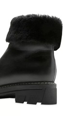 La Canadienne Abba Shearling-Trimmed Leather Booties