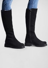 La Canadienne Helene Suede Shearling Knee Boots