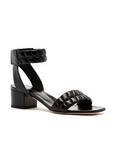 La Canadienne Rover Ankle Strap Sandal in Black Leather at Nordstrom Rack