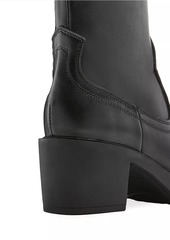 La Canadienne Parks 63MM Leather Block Heel Boots