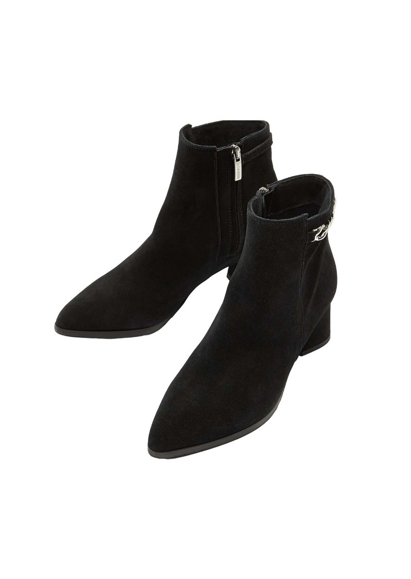 La Canadienne Women's Andrea Bootie In Black Suede