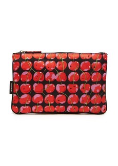 La Doublej cherry-print clutch bag