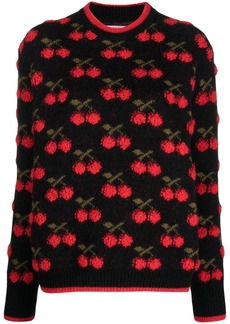 La Doublej cherry-print jumper