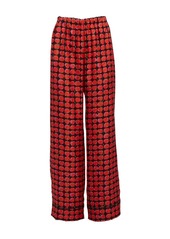 La Doublej cherry-print silk pyjama set