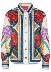La Doublej Edie floral-print quilted jacket