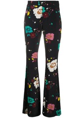 La Doublej floral-print high-waisted trousers