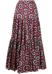 La Doublej floral print maxi skirt