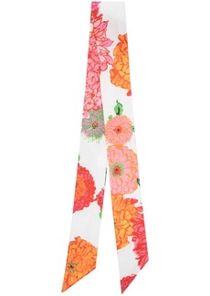 La Doublej floral-print reversible scarf