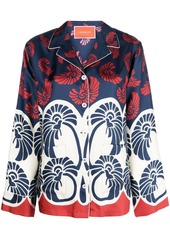 La Doublej Hammock floral-print silk shirt