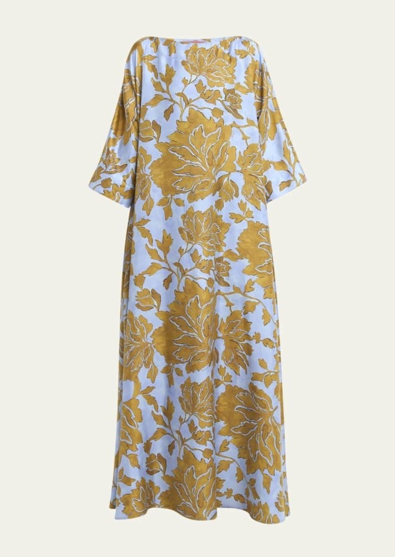 La DoubleJ Muumuu Tangle Loose Silk Twill Dress