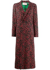 La Doublej leopard print duster coat
