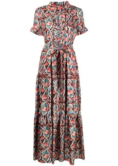 La Doublej Long And Sassy floral-print dress