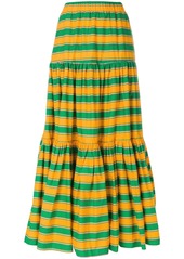 La Doublej long striped skirt