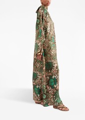 La Doublej Magnifico floral-print silk maxi dress