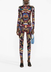 La Doublej Nephthys-print long leggings