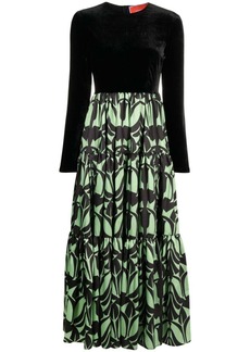 La Doublej Papyrus-print maxi dress