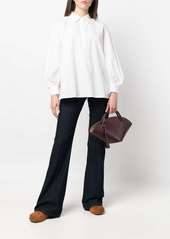 La Doublej poet-sleeve poplin blouse