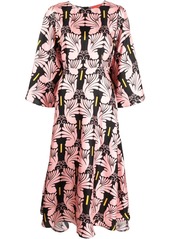 La Doublej Sorella printed silk dress