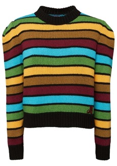 La Doublej stripe-pattern knitted jumper