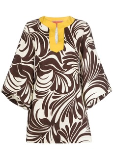 La Doublej The Kaftan Mini printed dress