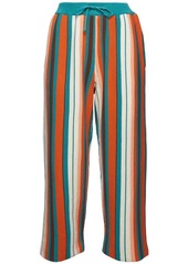 La Doublej vertical-stripe cropped trousers