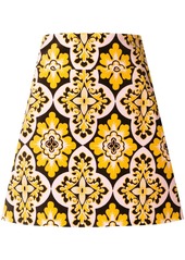 La Doublej vintage print mini skirt