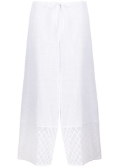 La Perla broderie anglaise trim cropped trousers