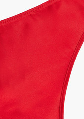 La Perla - Stretch-silk mid-rise thong - Red - S