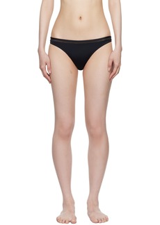 La Perla Black Paneled Bikini Bottom