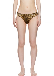 La Perla Brown & Black Spirito Libero Bikini Bottom