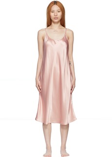 La Perla Pink Silk Midi Dress