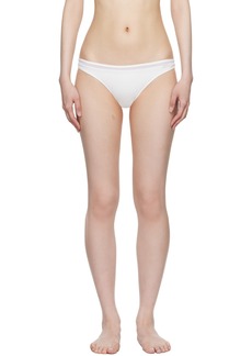 La Perla White Paneled Bikini Bottom