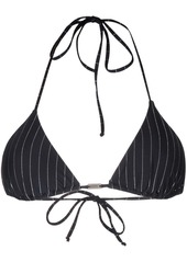 La Perla pinstripe bikini top