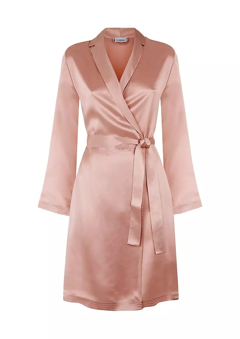 La Perla Silk Satin Short Robe