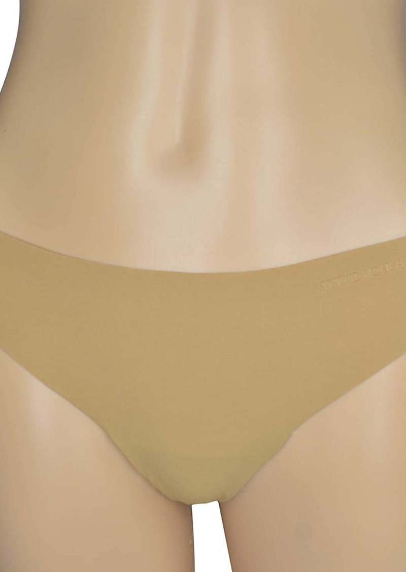 La Perla Studio Logo Seamless Thong In Beige