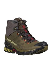 La Sportiva Men's Ultra Raptor Ii Mid Leather Gtx Hiking Shoes - Wide Width In Ivy/tango Red