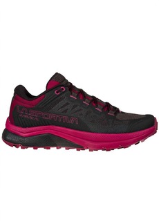 La Sportiva Women's Karacal Trail Running Sneaker - B/medium Width In Black/red Plum