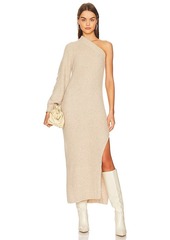 L'Academie Feride One Shoulder Midi Dress