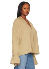 L'Academie Tie Sleeve Blouse