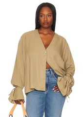 L'Academie Tie Sleeve Blouse