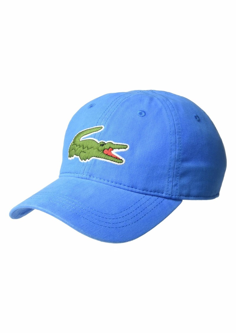 lacoste big croc gabardine cap