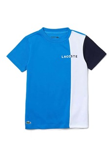Lacoste Blue Monogram Colorblock Logo T-Shirt