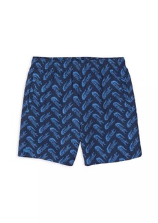 Lacoste Boy's Logo Print Swim Shorts
